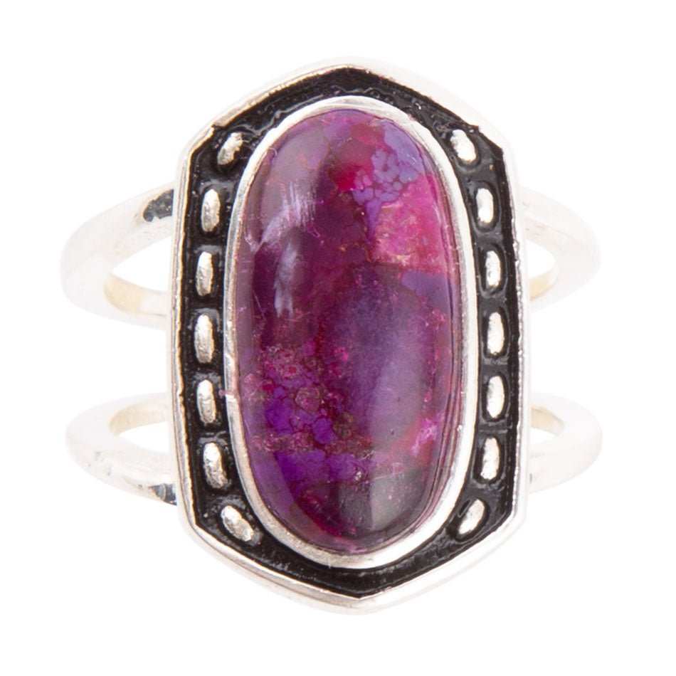 Shielded Purple Turquoise and Sterling Silver Ring - Barse Jewelry - Flyclothing LLC