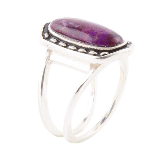 Shielded Purple Turquoise and Sterling Silver Ring - Barse Jewelry - Flyclothing LLC