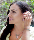 Shielded Pink Rhodonite and Sterling Silver Necklace - Barse Jewelry - Flyclothing LLC