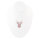 Shielded Pink Rhodonite and Sterling Silver Necklace - Barse Jewelry - Flyclothing LLC