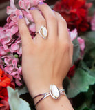 Shine Bright Mother of Pearl Cuff Bracelet - Barse Jewelry - Flyclothing LLC