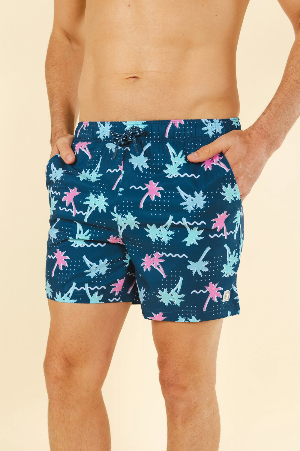 The Shorebreak | Navy Tropical Ball Hammock® Pouch 5" Swim Trunks - Shinesty - Flyclothing LLC
