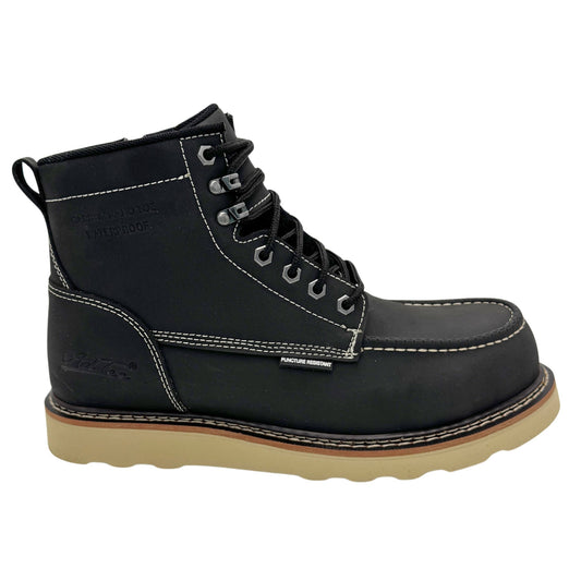 adtec speedster mens 6 moc toe black leather composite toe waterproof puncture resistant eh slip resistant 9264