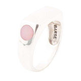 Signet Pink Opal and Sterling Silver In The Hole Ring - Barse Jewelry - Flyclothing LLC