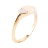 Signet Triangle Pink Opal and Bronze Ring - Barse Jewelry - Flyclothing LLC
