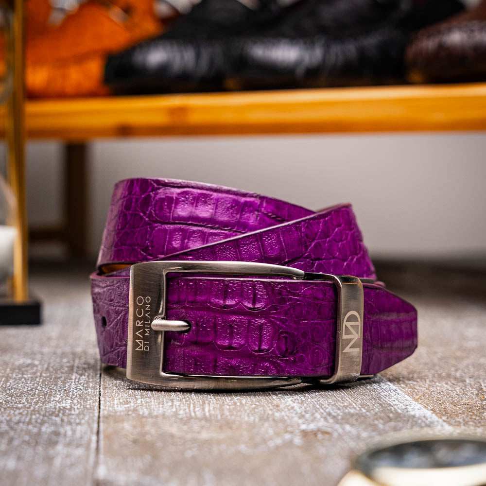 Silvio Belt Purple - Marco Di Milano - Flyclothing LLC