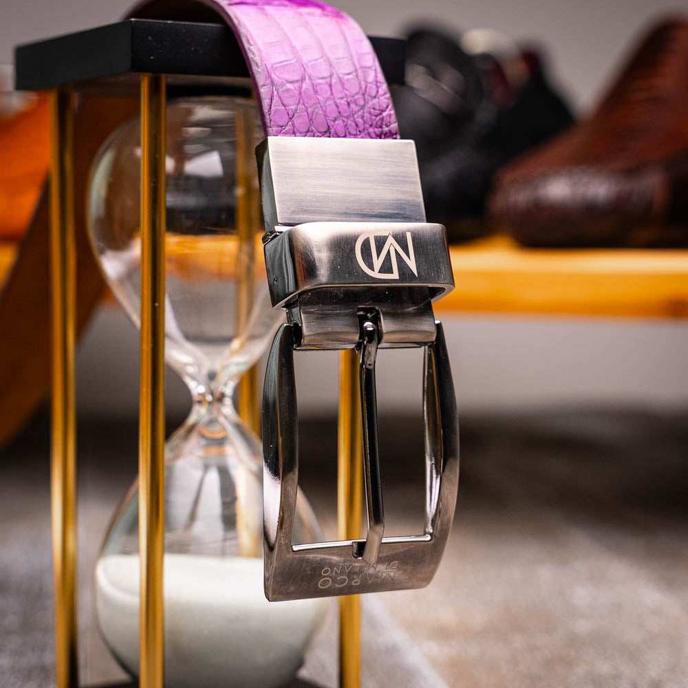 Silvio Belt Purple - Marco Di Milano - Flyclothing LLC