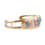Simplicity Refined Blue Spiny Oyster/Turquoise Golden Bracelet - Barse Jewelry - Flyclothing LLC