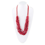 Six Strand Red Magnesite Necklace - Barse Jewelry - Flyclothing LLC