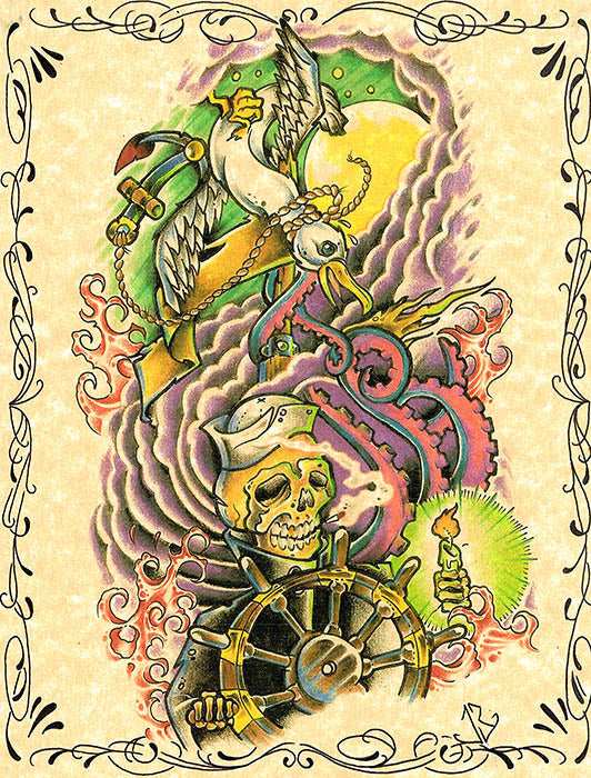 Black Market Art Company Skeleton Print - Black Market Art Company - Flyclothing LLC
