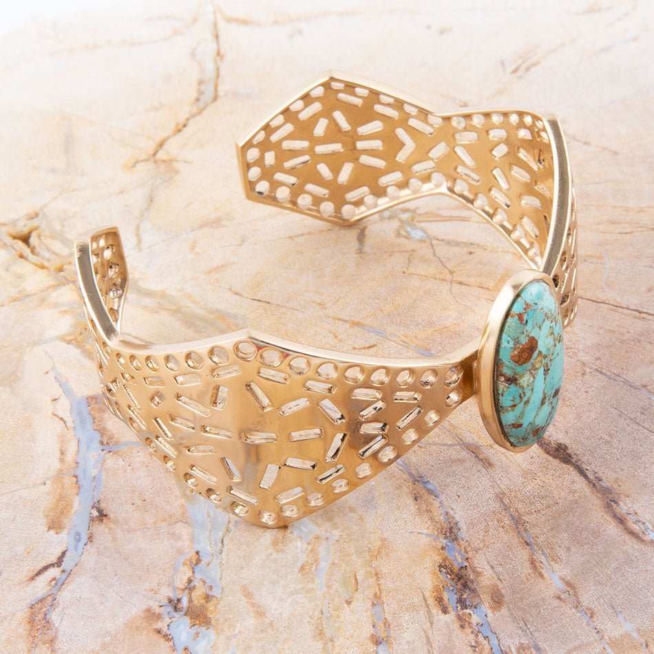 Skyler Turquoise Cuff Bracelet - Barse Jewelry - Flyclothing LLC