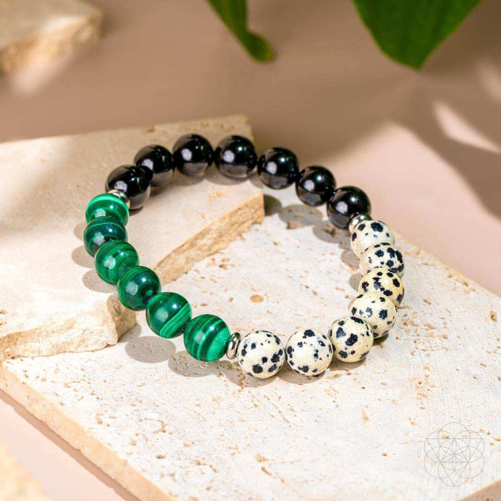Soul Reset: Dalmatian Jasper Bracelet of Healing - Conscious Items - Flyclothing LLC