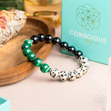Soul Reset: Dalmatian Jasper Bracelet of Healing - Conscious Items - Flyclothing LLC
