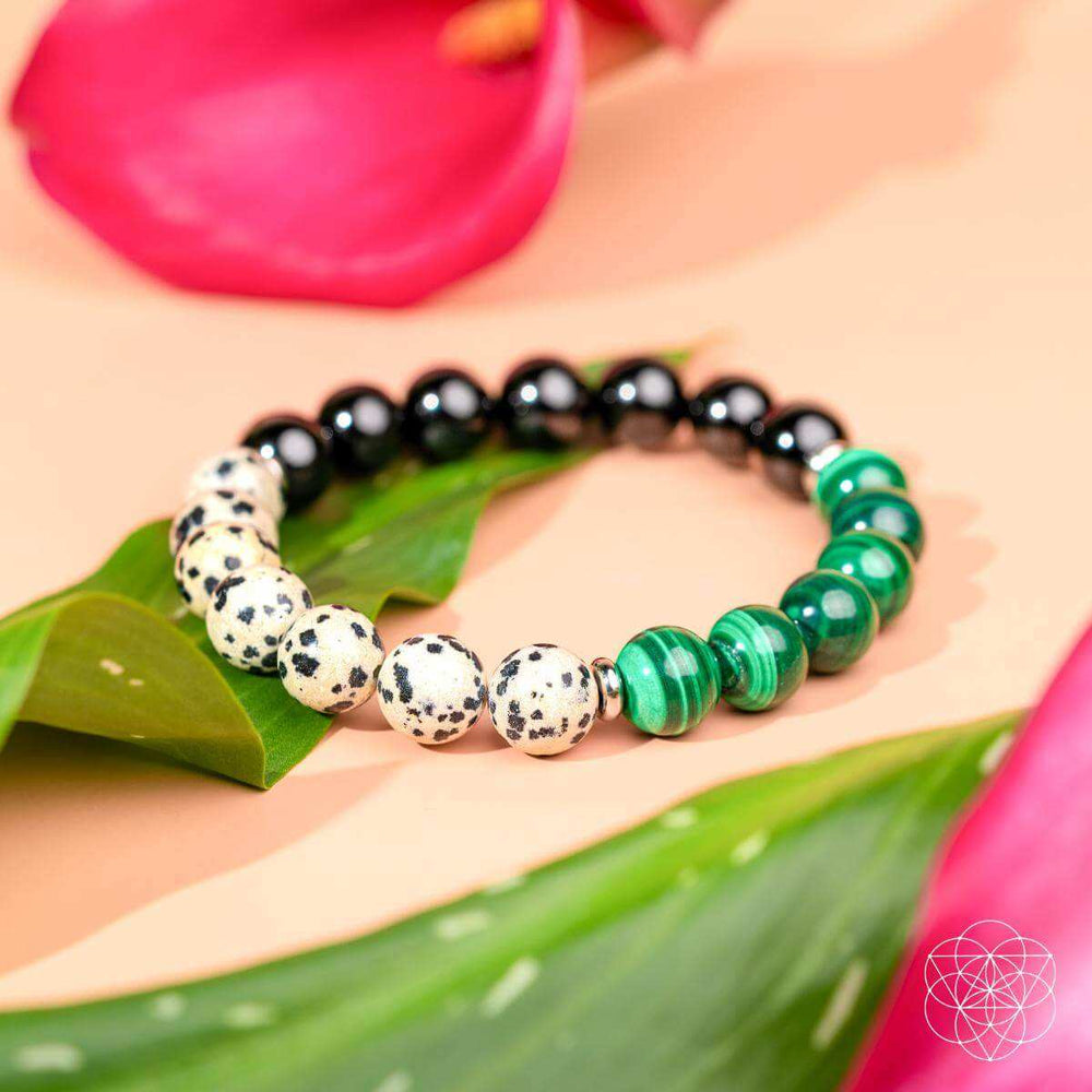 Soul Reset: Dalmatian Jasper Bracelet of Healing - Conscious Items - Flyclothing LLC
