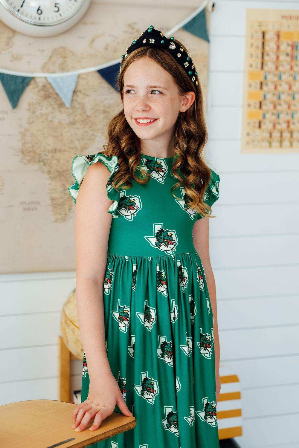 Southlake Carroll Dragons Flutter Twirl Dress - Mila & Rose ® - Flyclothing LLC