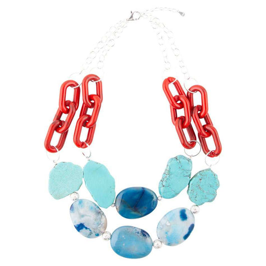 Southwest Mix Agate Statement Necklace - Barse Jewelry - Flyclothing LLC