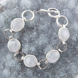 Splender Grey Quartz Sterling Link Bracelet - Barse Jewelry - Flyclothing LLC