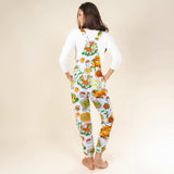 The Spread | White Thanksgiving Women's Pajamaralls® - Shinesty - Flyclothing LLC