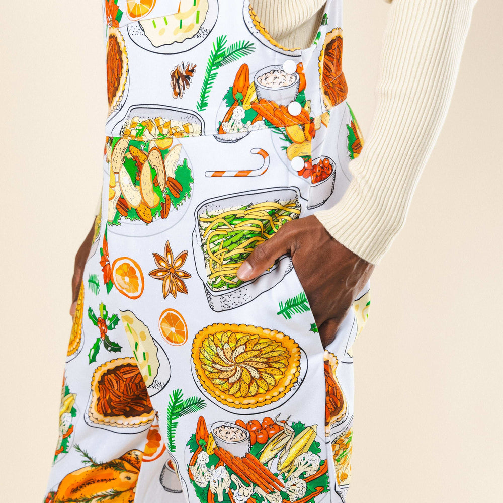 The Spread | White Thanksgiving Pajamaralls® - Shinesty - Flyclothing LLC