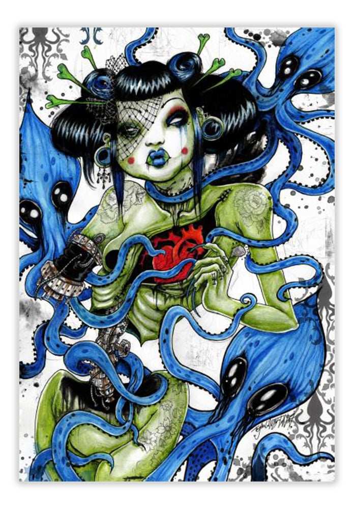 Black Market Art Company Squid Print - Black Market Art Company - Flyclothing LLC