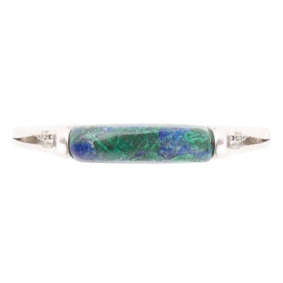 Stackable Blue and Green Azurite Sterling Silver Ring - Barse Jewelry - Flyclothing LLC