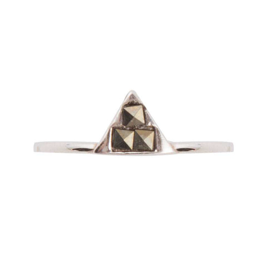 Stackable Marcasite and Sterling Silver Pyramid Ring - Barse Jewelry - Flyclothing LLC