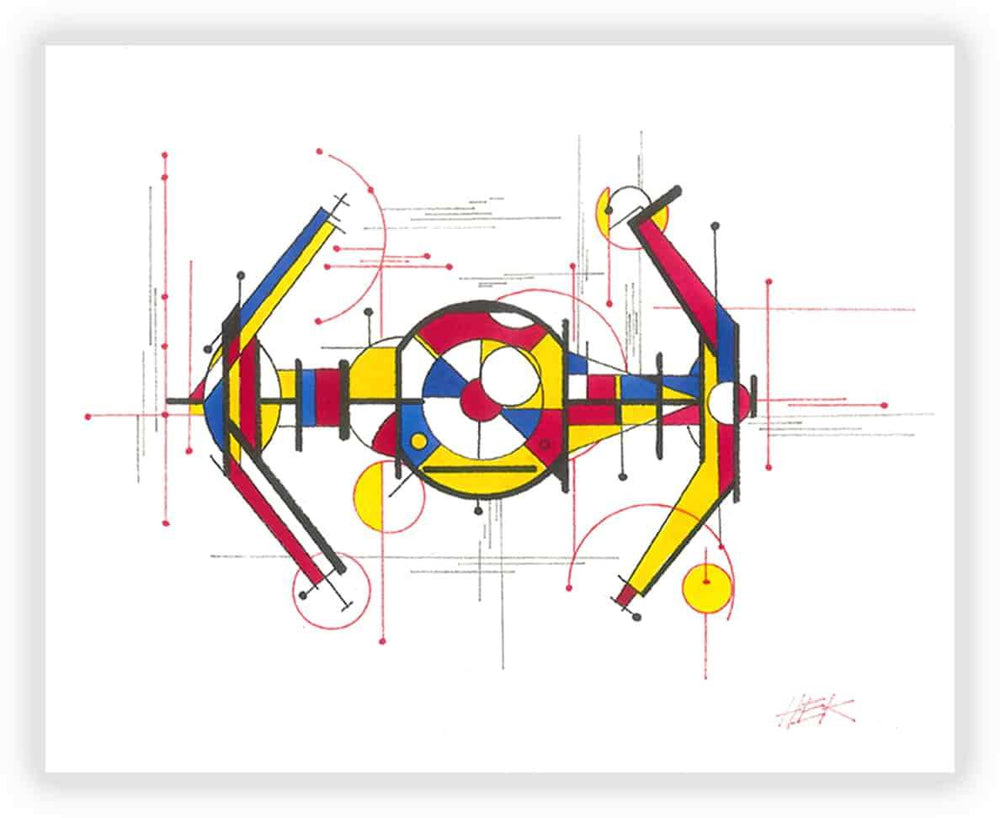 Black Market Art Company Star Fighter Print - Black Market Art Company - Flyclothing LLC