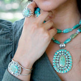 Sterling Silver and Blue Turquoise Cuff Bracelet - Barse Jewelry - Flyclothing LLC