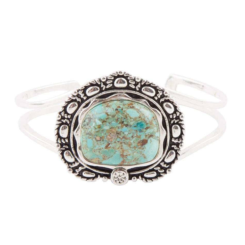 Sterling Silver and Blue Turquoise Cuff Bracelet - Barse Jewelry - Flyclothing LLC