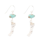 Sterling Silver Boot Charm and Blue Turquoise Earrings - Barse Jewelry - Flyclothing LLC