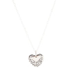 Sterling Silver Engraved Heart Pendant Neckalce - Barse Jewelry - Flyclothing LLC