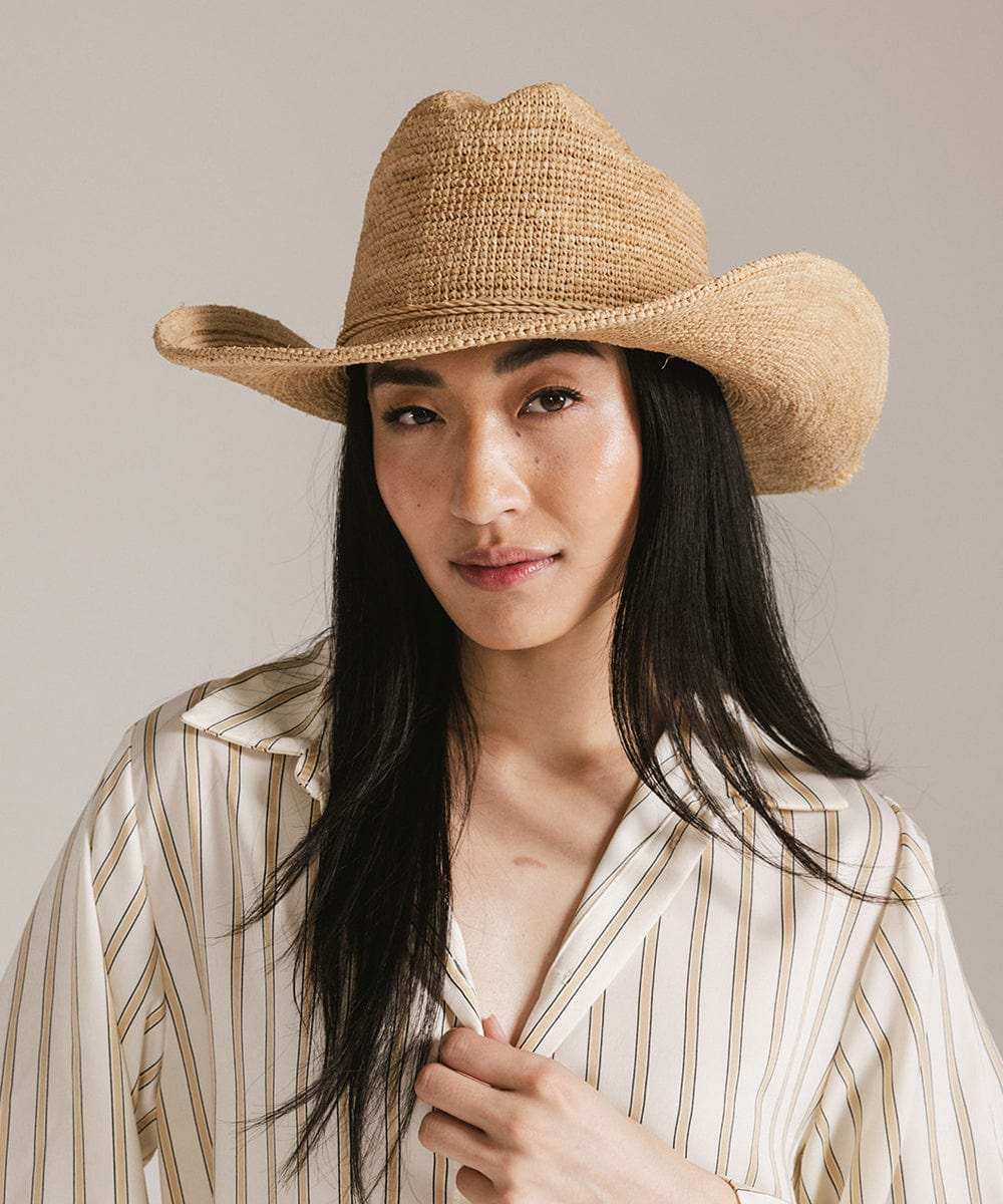 Ames Packable Straw Cowboy Hat - GIGI PIP - Flyclothing LLC