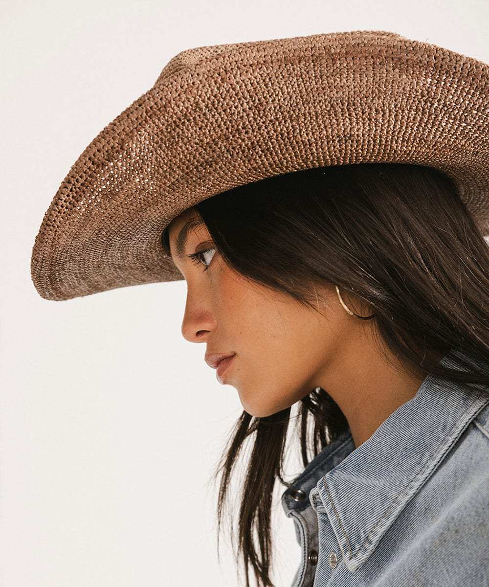 Ames Packable Straw Cowboy Hat - GIGI PIP - Flyclothing LLC