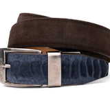 Hugo Belt Navy / Brown - Marco Di Milano - Flyclothing LLC