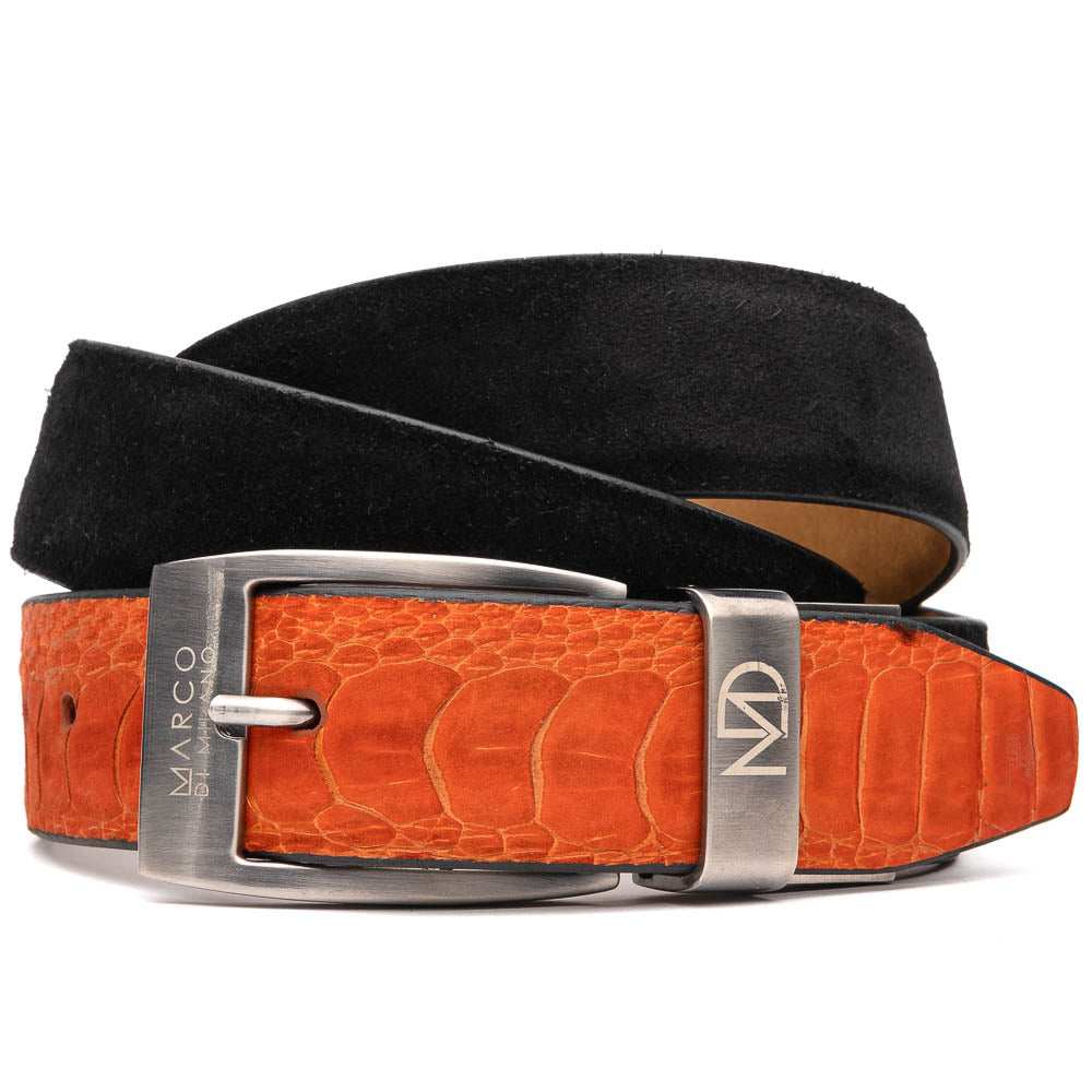 Hugo Belt Orange / Black - Marco Di Milano - Flyclothing LLC