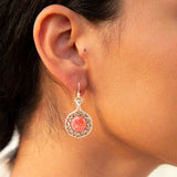 Sun Orange Sponge Coral Golden Drop Earrings - Barse Jewelry - Flyclothing LLC