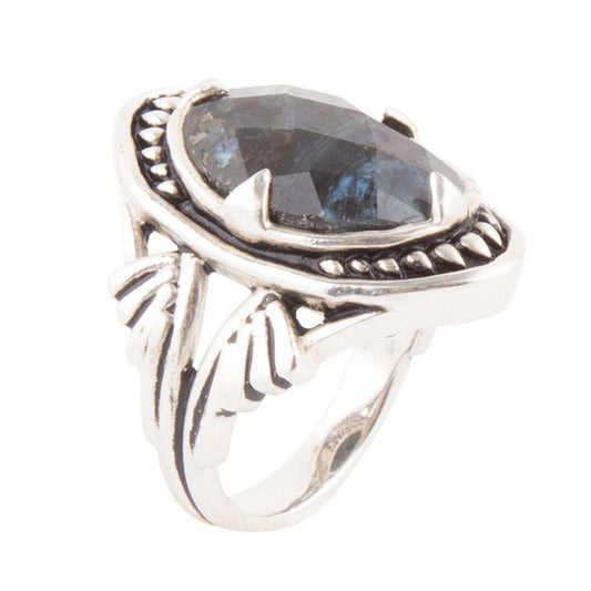 Sweet Dreams Faceted Midnight Labradorite Ring - Barse Jewelry - Flyclothing LLC