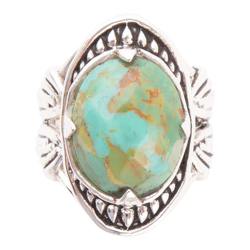 Sweet Dreams Faceted Blue Turquoise and Sterling Silver Ring - Barse Jewelry - Flyclothing LLC