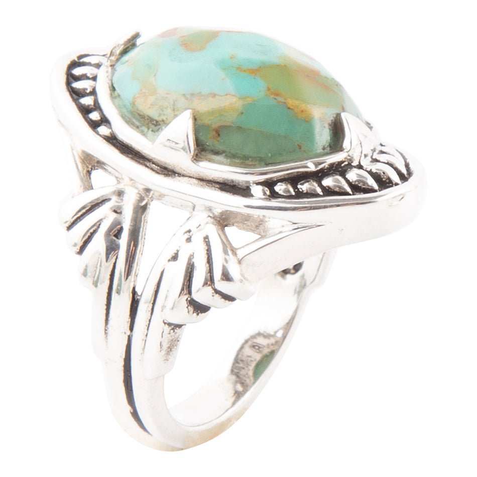 Sweet Dreams Faceted Blue Turquoise and Sterling Silver Ring - Barse Jewelry - Flyclothing LLC
