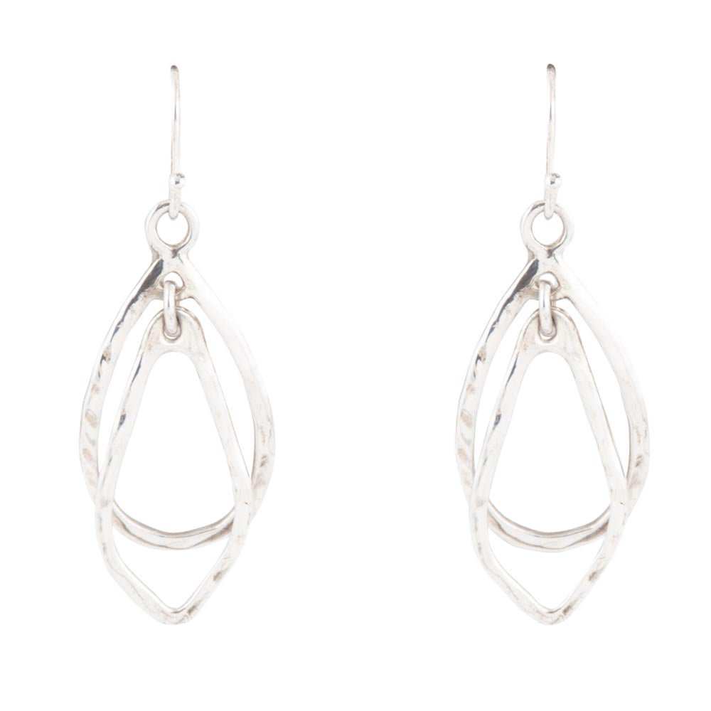 Swirled Sterling Silver Drop Earrings - Barse Jewelry - Flyclothing LLC