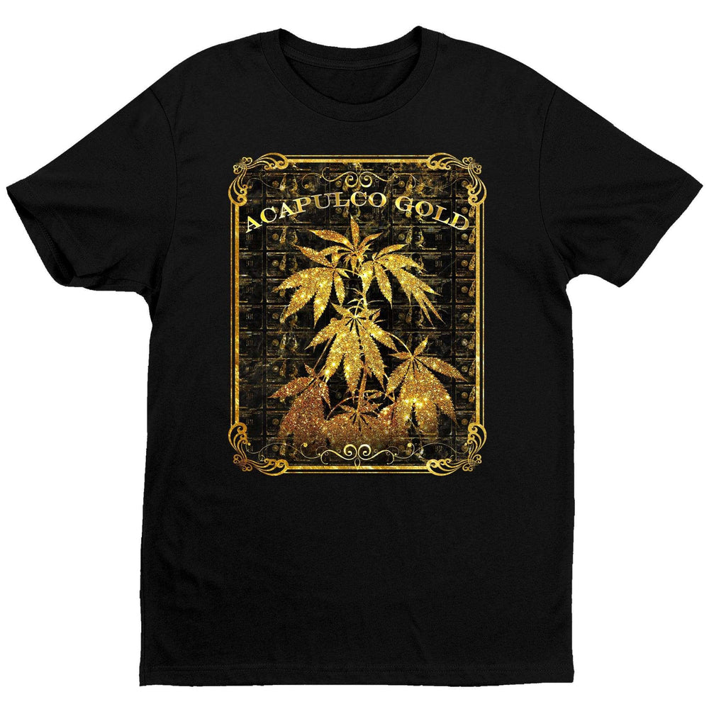 Acapulco Gold T-Shirt - Black - Get Down Art - Flyclothing LLC