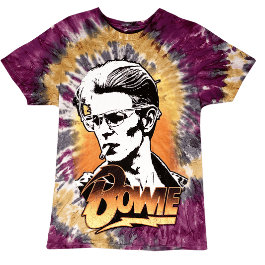 David Bowie Smokin T-Shirt - Tie Dye - Get Down Art - Flyclothing LLC