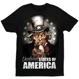 Undead States of America T-Shirt - Black - Get Down Art - Flyclothing LLC