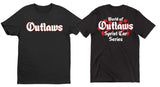 Outlaw Double Flag T-Shirt - Black - Get Down Art - Flyclothing LLC