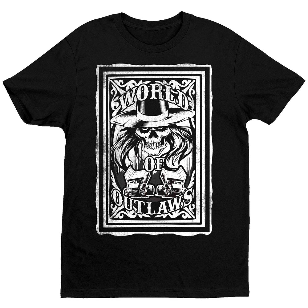 World Of Outlaws Playing Card T-Shirt - Black - Get Down Art - Flyclothing LLC