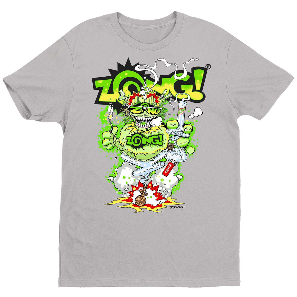 Zong Bong Glass Genie T-Shirt - Grey - Get Down Art - Flyclothing LLC