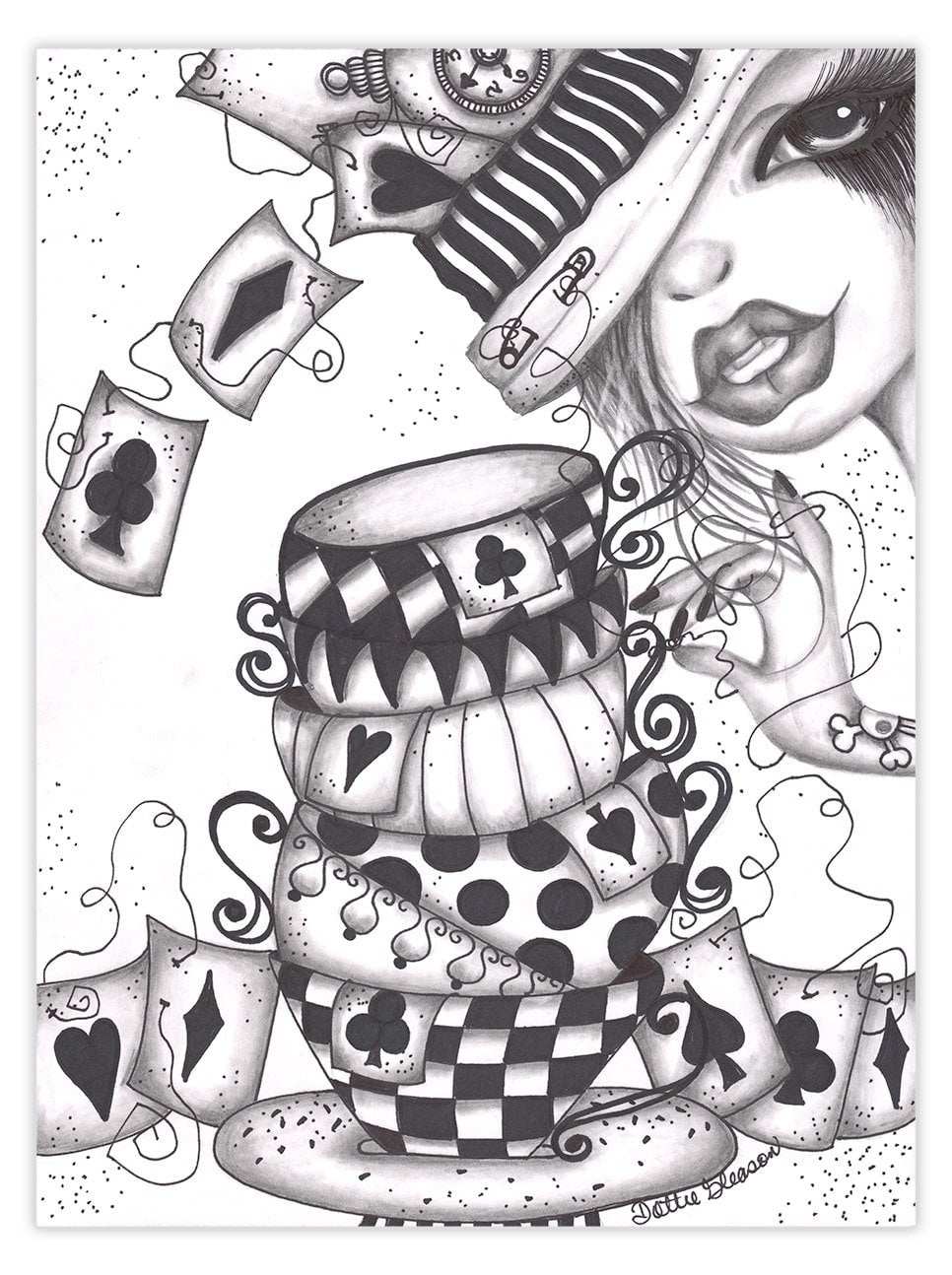 Black Market Art Company Tea Time Print - Black Market Art Company - Flyclothing LLC