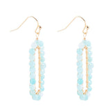 Teal Agate Endless Loop Earrings - Barse Jewelry - Flyclothing LLC