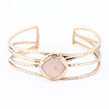 Terra Peach Moonstone and Golden Cuff Bracelet - Barse Jewelry - Flyclothing LLC