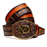 Texas Belt Aged Brown - Marco Di Milano - Flyclothing LLC